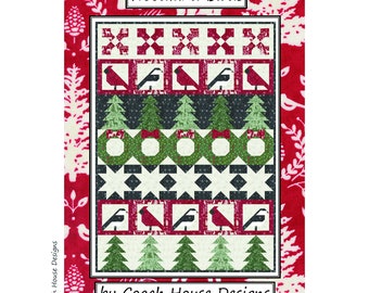 Woodland Birds Digital PDF Quilt Pattern by Coach House Designs **DEB STRAIN Fabric