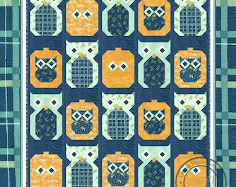 Autumn Owls Quilt Pattern: Deb Strain Lap Quilt (PDF Download)