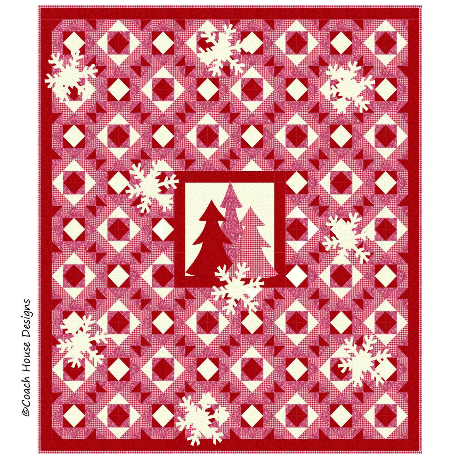 Peppermint Candy Digital PDF Quilt Pattern by Coach House Designs Etsy