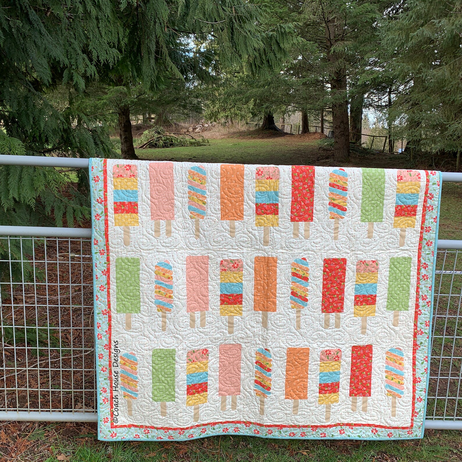 Popsicles Digital PDF Quilt Pattern by Coach House Designs Etsy