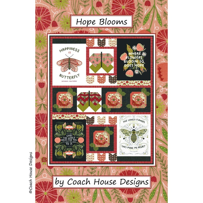 Hope Blooms PDF Quilt Pattern by Coach House Designs MEADOWMERE by