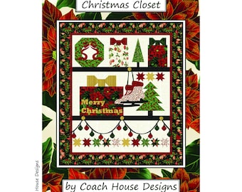 Christmas Closet Digital PDF Quilt Pattern by Coach House Designs