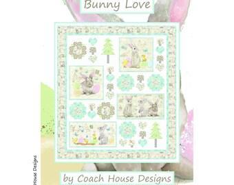 Bunny Love Downloadable PDF Quilt Pattern by Coach House Designs