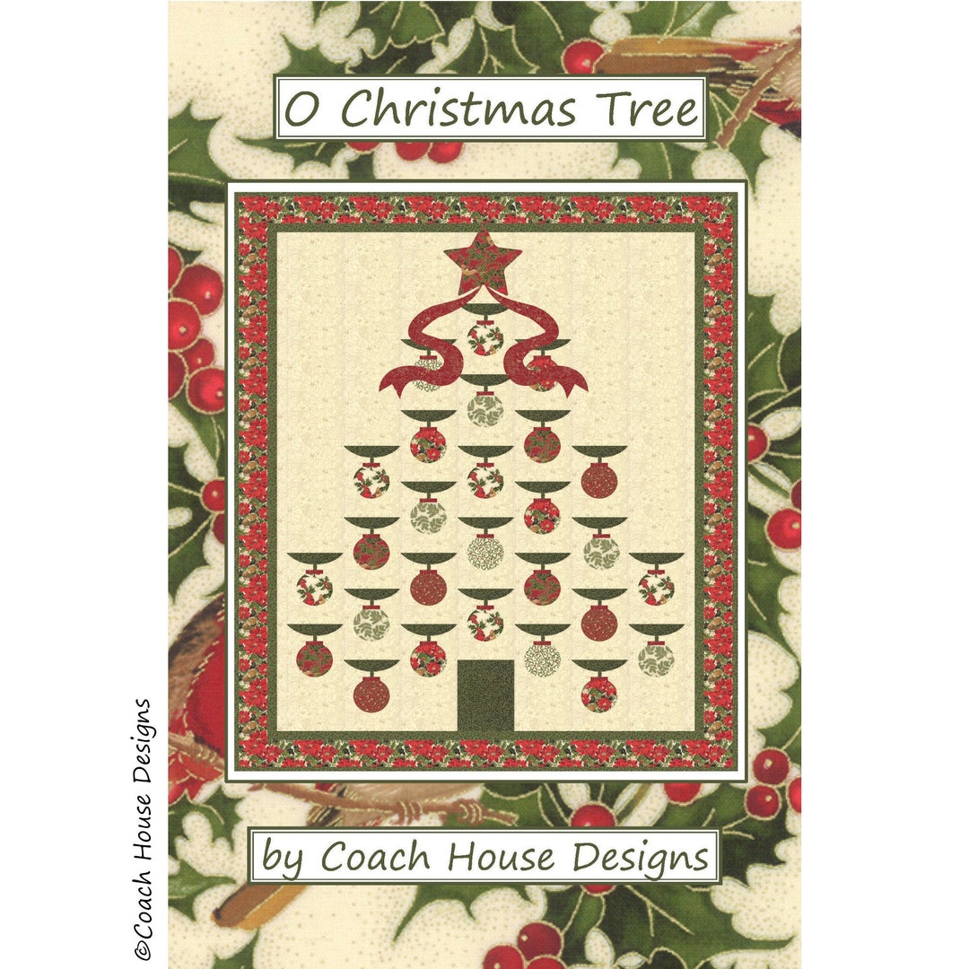 O Christmas Tree Digital PDF Quilt Pattern by Coach House Designs - Etsy