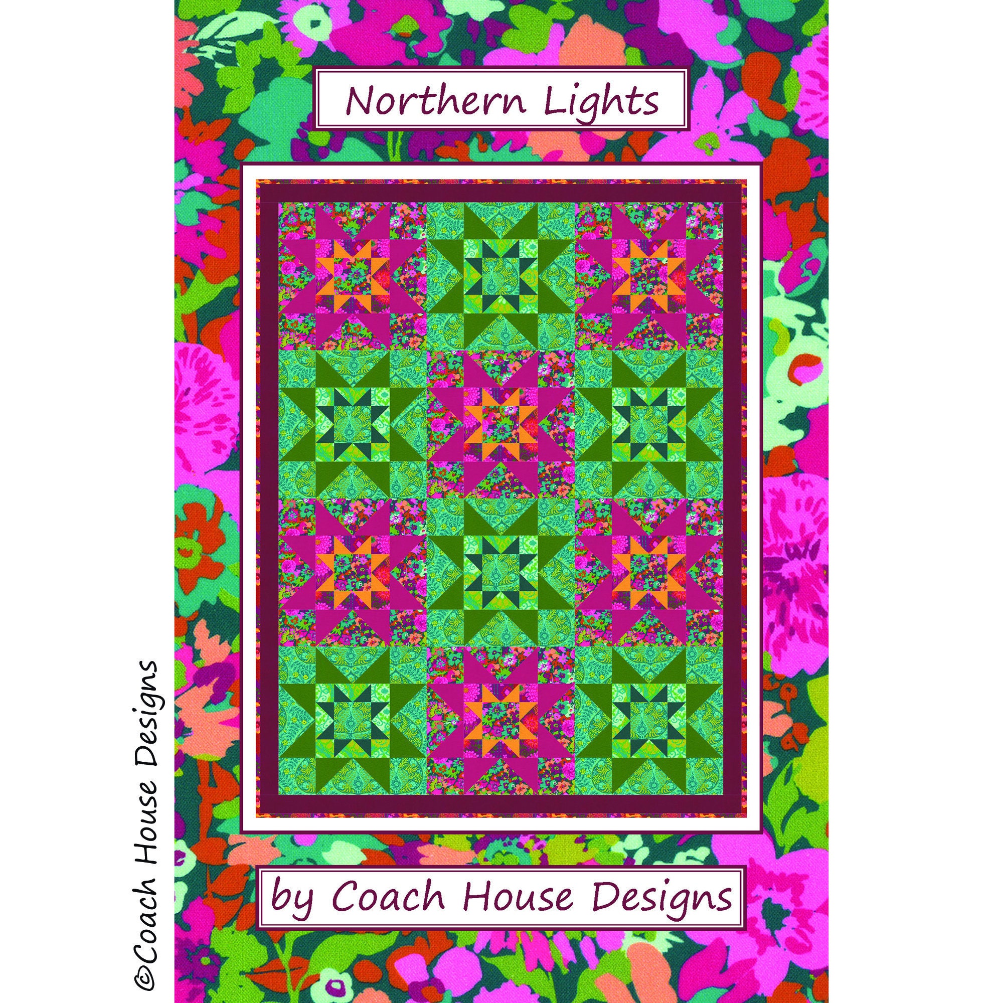 Northern Lights Digital PDF Quilt Pattern by Coach House Designs - Etsy