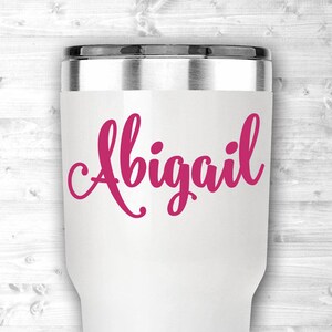 Yeti Name Decal - MacBook Decal - Laptop Decal - Personalized Yeti Decal - RTIC Cup Decal - Custom Name Decal - Ozark Trail Decal