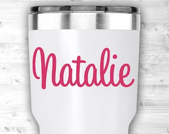 Yeti Tumbler Decal - Personalized Yeti Decal - Yeti Name Decal - Yeti Tumbler Stickers - Customize Your Yeti - Custom Yeti Decals