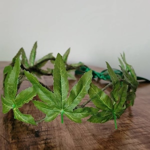 Weed Crown, Pot Leaf Headband, Cannabis Tiara, 420 Headband, Pot Leaf Crown, Weed Tiara, 420 Tiara, Marijuana Crown, Weed Leaf Crown Tiara image 1