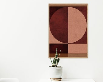 extra large digital print mid century modern downloadable art etsy