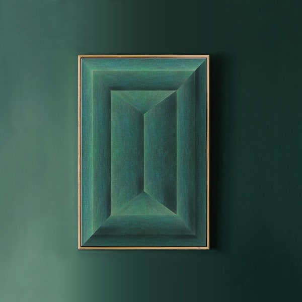 Green Geometric Prints - Etsy