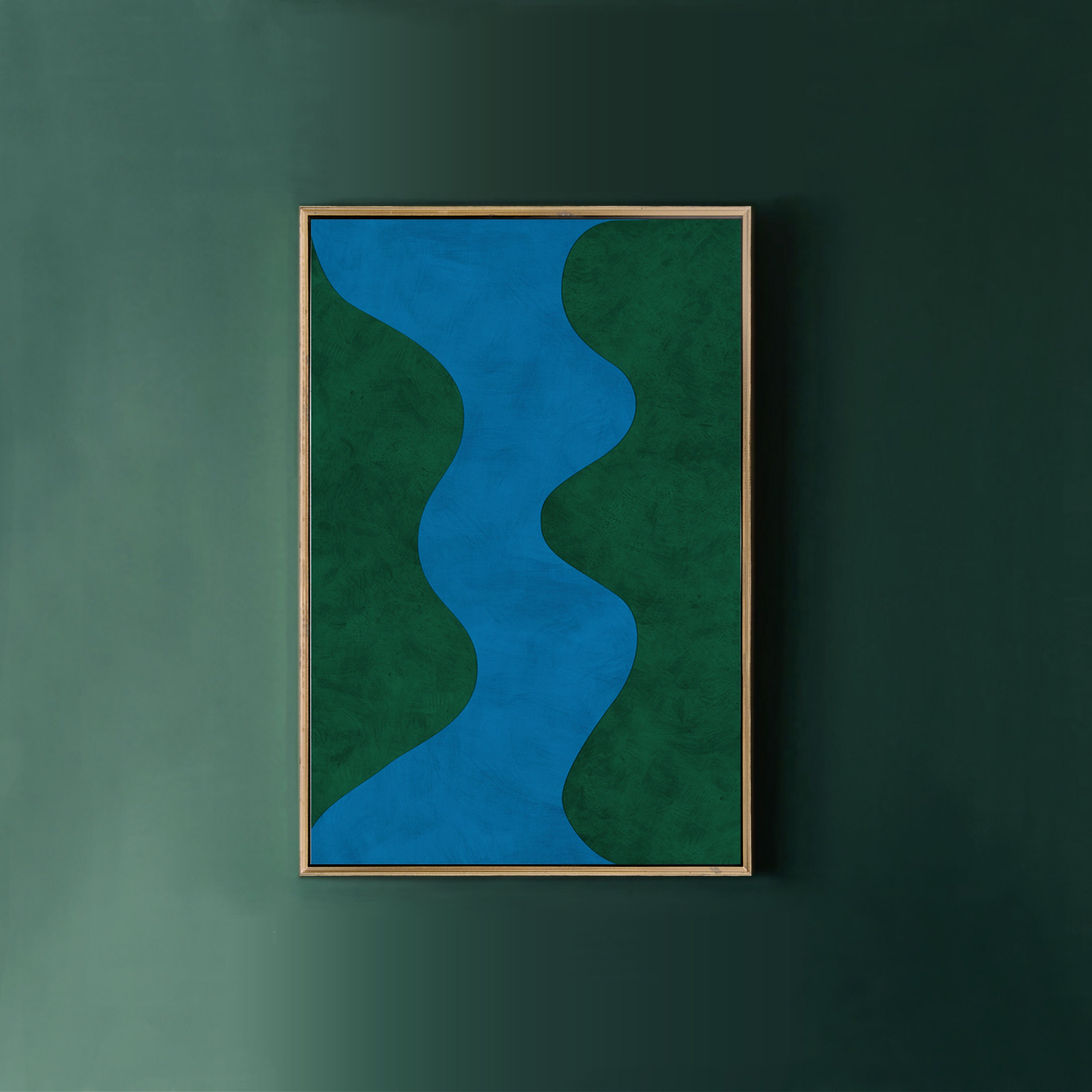 Blue and Green Wall Art Abstract Art Downloadable Print Blue - Etsy UK