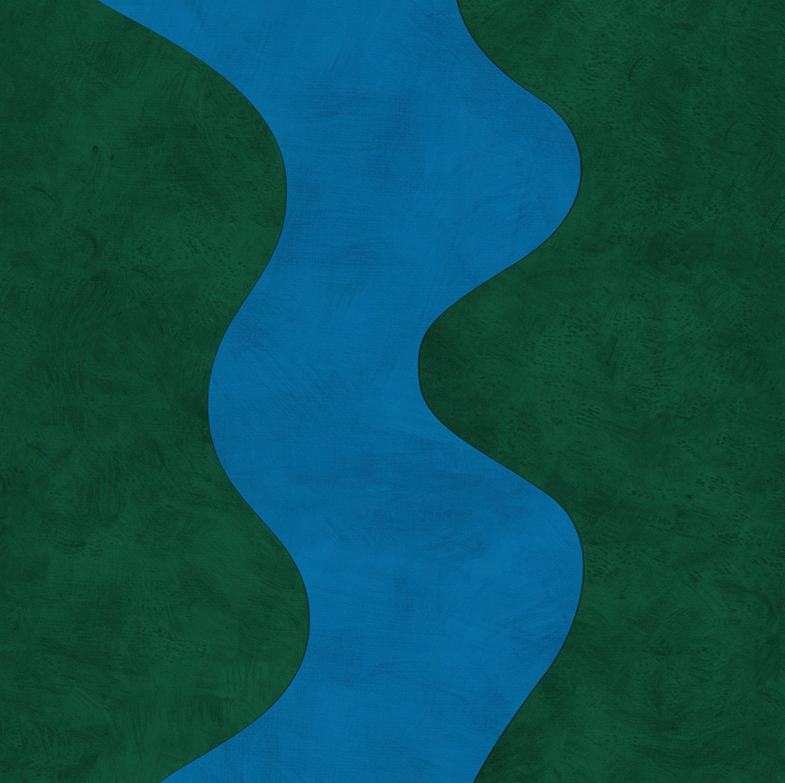 Blue and Green Wall Art Abstract Art Downloadable Print Blue Etsy UK