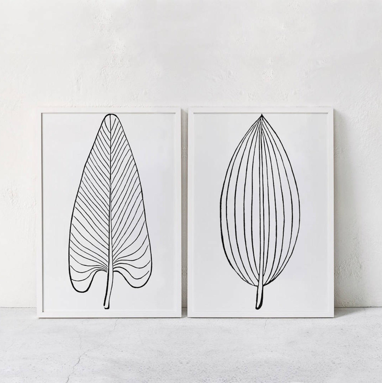 Leaf Print 2Pc Set