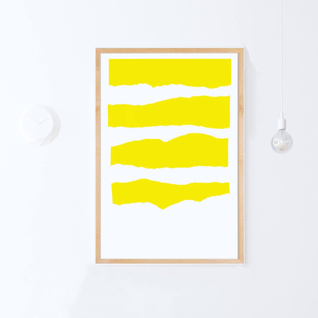 Yellow Art Print Contemporary Print Download Wall Art Yellow | Etsy