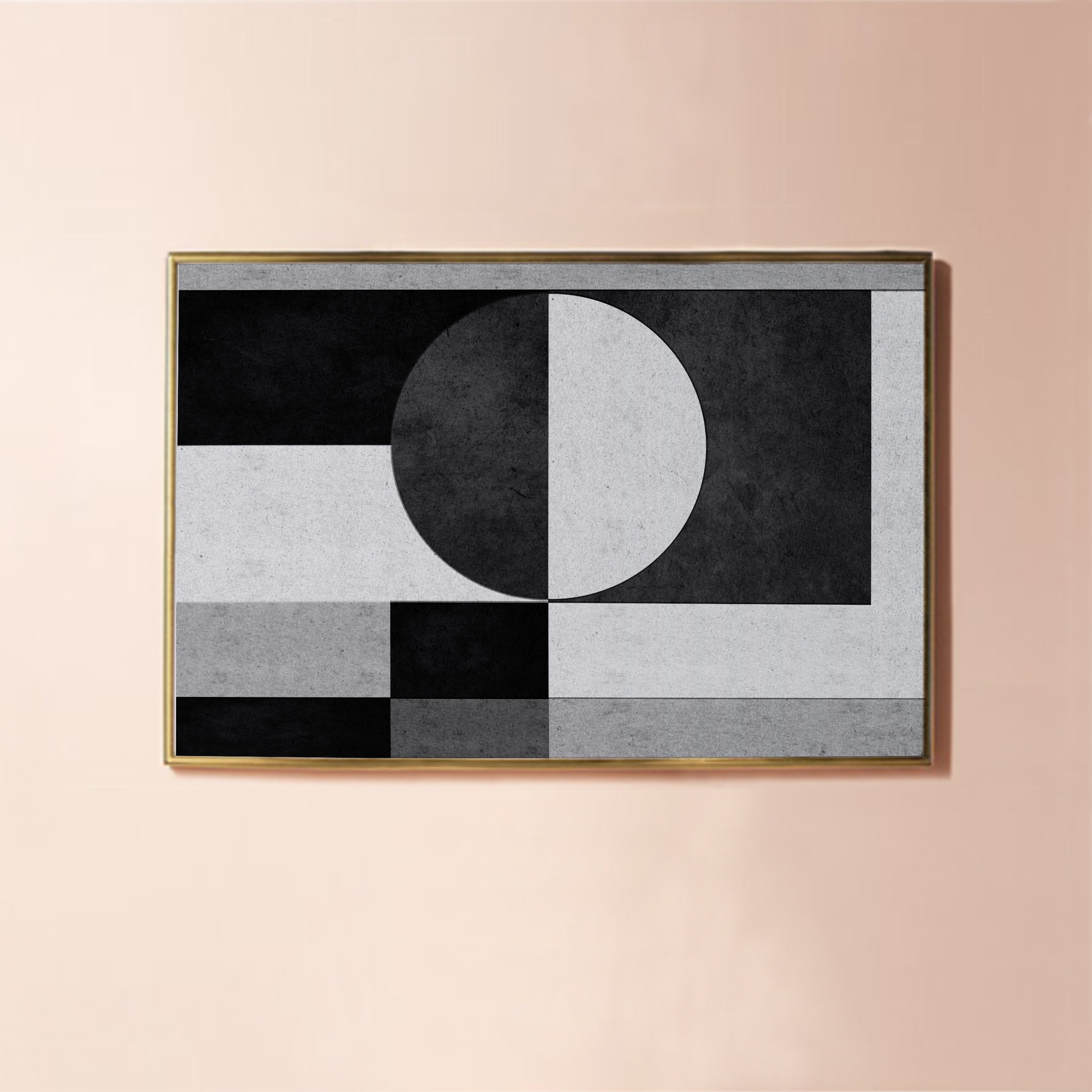 Black and White Geometric Wall Art Downloadable Print: | Etsy