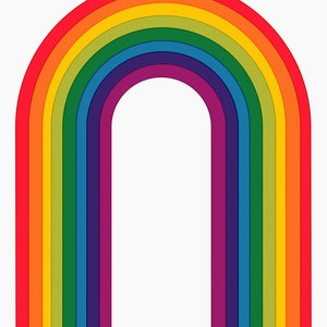 Rainbow Printable Wall Art Rainbow Art Print Playroom Wall | Etsy