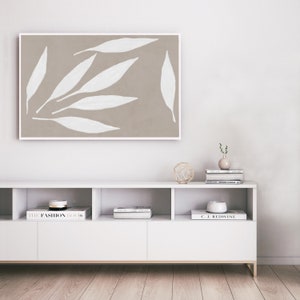 Scandi Home Decor: horizontal downloadable art print, Beige Abstract, contemporary printable art, neutral tones art for bedroom living room