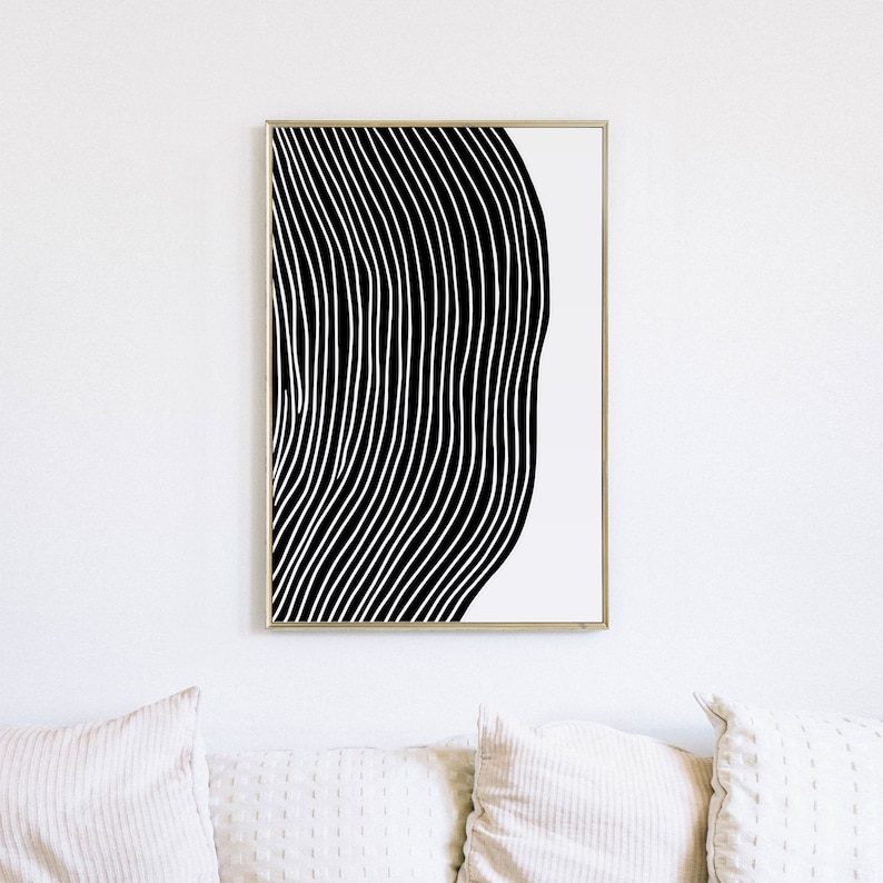Large Abstract Printable Artwork Modern Wall Decor Print Etsy