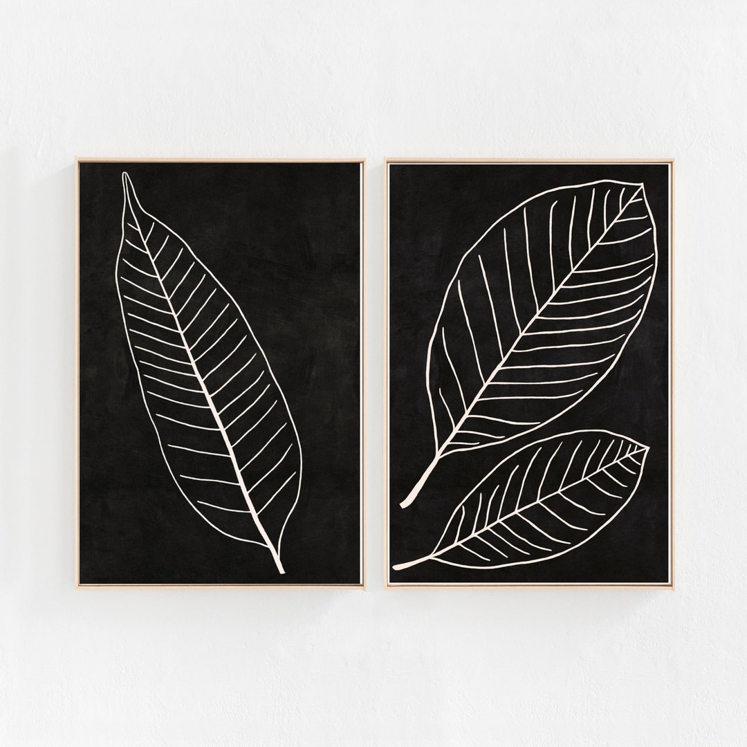 Botanical Print Set INSTANT DOWNLOAD Printable Art Print Set of 2 ...