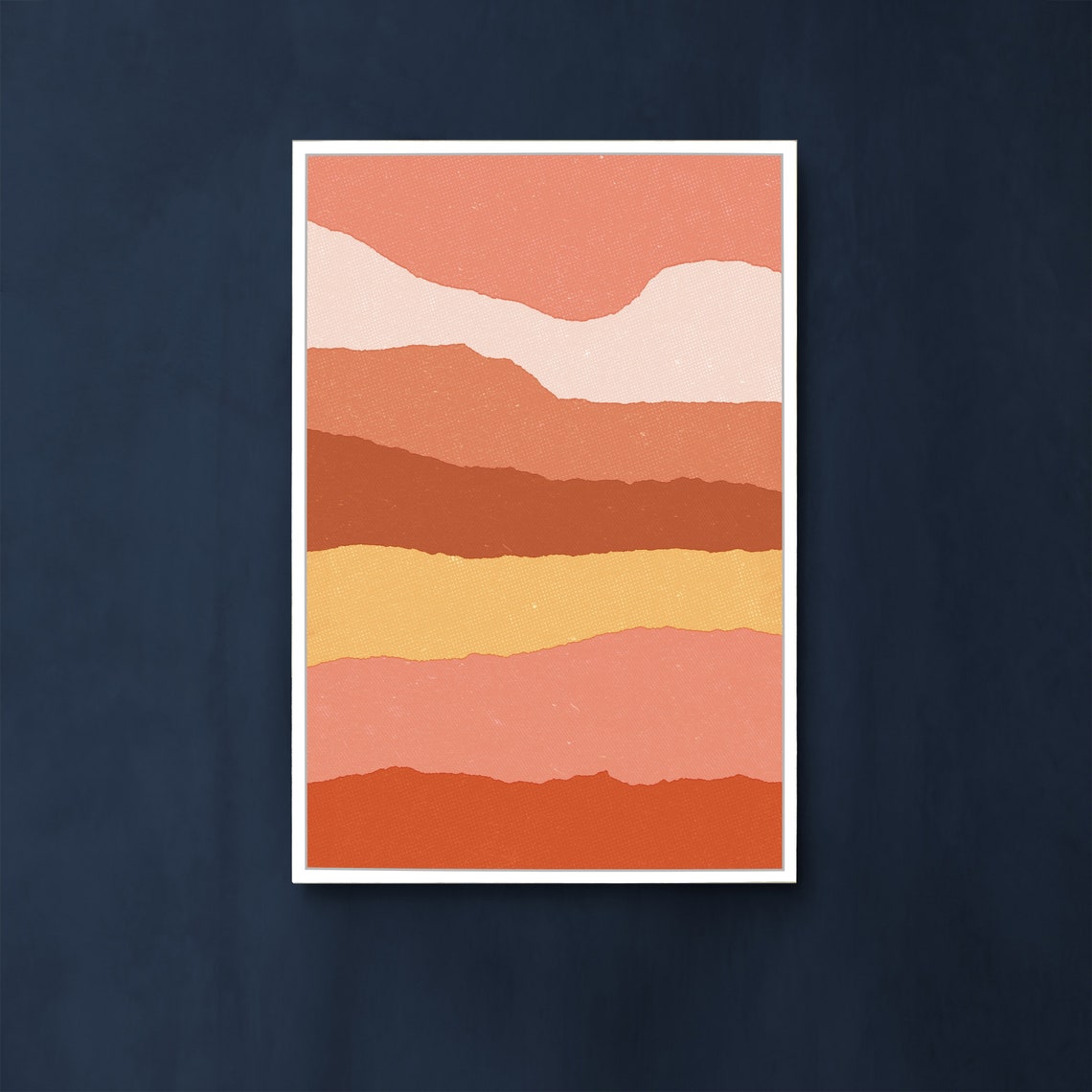 Rust Burnt Orange Wall Art Large Abstract PRINTABLE ART Etsy