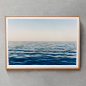 Ocean Print, Sea Horizon Print, Ocean Waves Printable Art Print, Ocean Photography, DIGITAL DOWNLOAD Print, Blue Sea Print Art, Nautical Art image 5