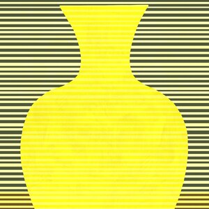 Cartel de jarrón amarillo imprimible arte: Galería arte pared impresión descargable. Colorido estampado de arte digital, cartel de arte amarillo ecléctico decoración hogar A1 imagen 6