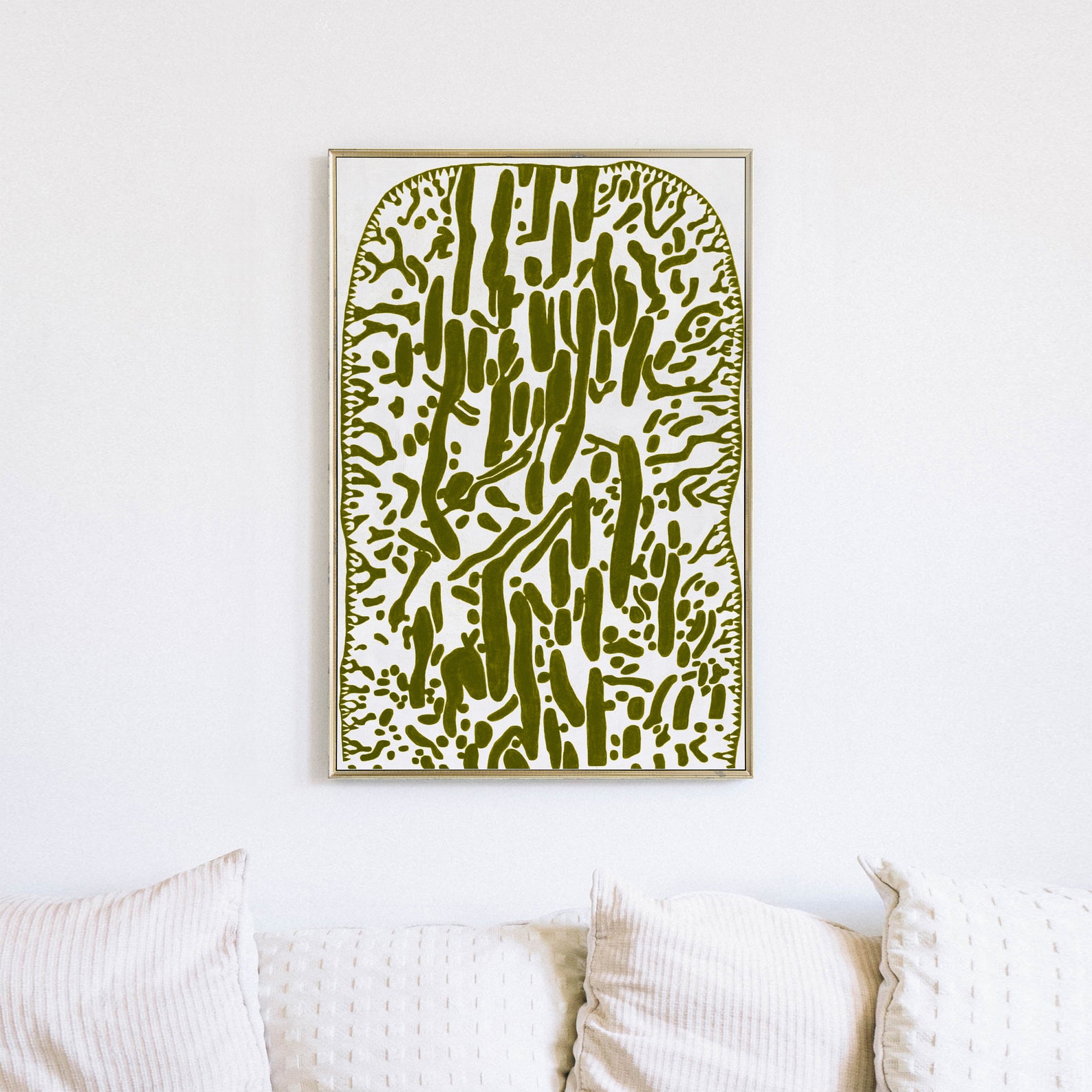Olive Green Wall Art Print Modern Home Decor Poster Printable Etsy