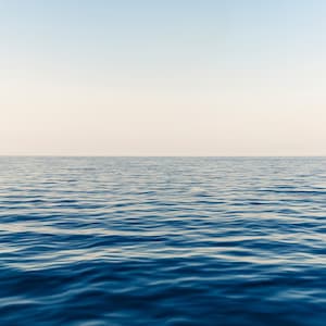 Ocean Print, Sea Horizon Print, Ocean Waves Printable Art Print, Ocean Photography, DIGITAL DOWNLOAD Print, Blue Sea Print Art, Nautical Art image 3