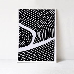 Oversized Art Extra Large Abstract Wall Art Print, Abstract Digital Print, Downloadable Print, Black and White Print, Abstract Printable Art