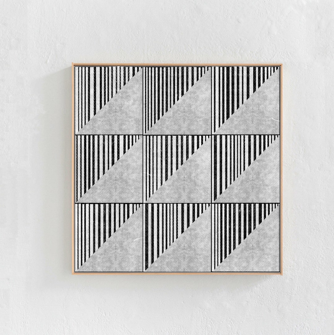 Black and White Print, Geometric Wall Art DIGITAL DOWNLOADABLE Print ...