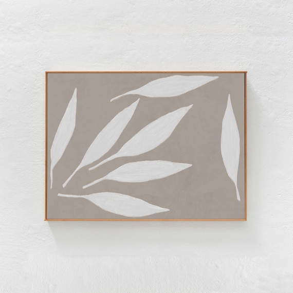 Scandi Home Decor: horizontal downloadable art print, Beige Abstract, contemporary printable art, neutral tones art for bedroom living room