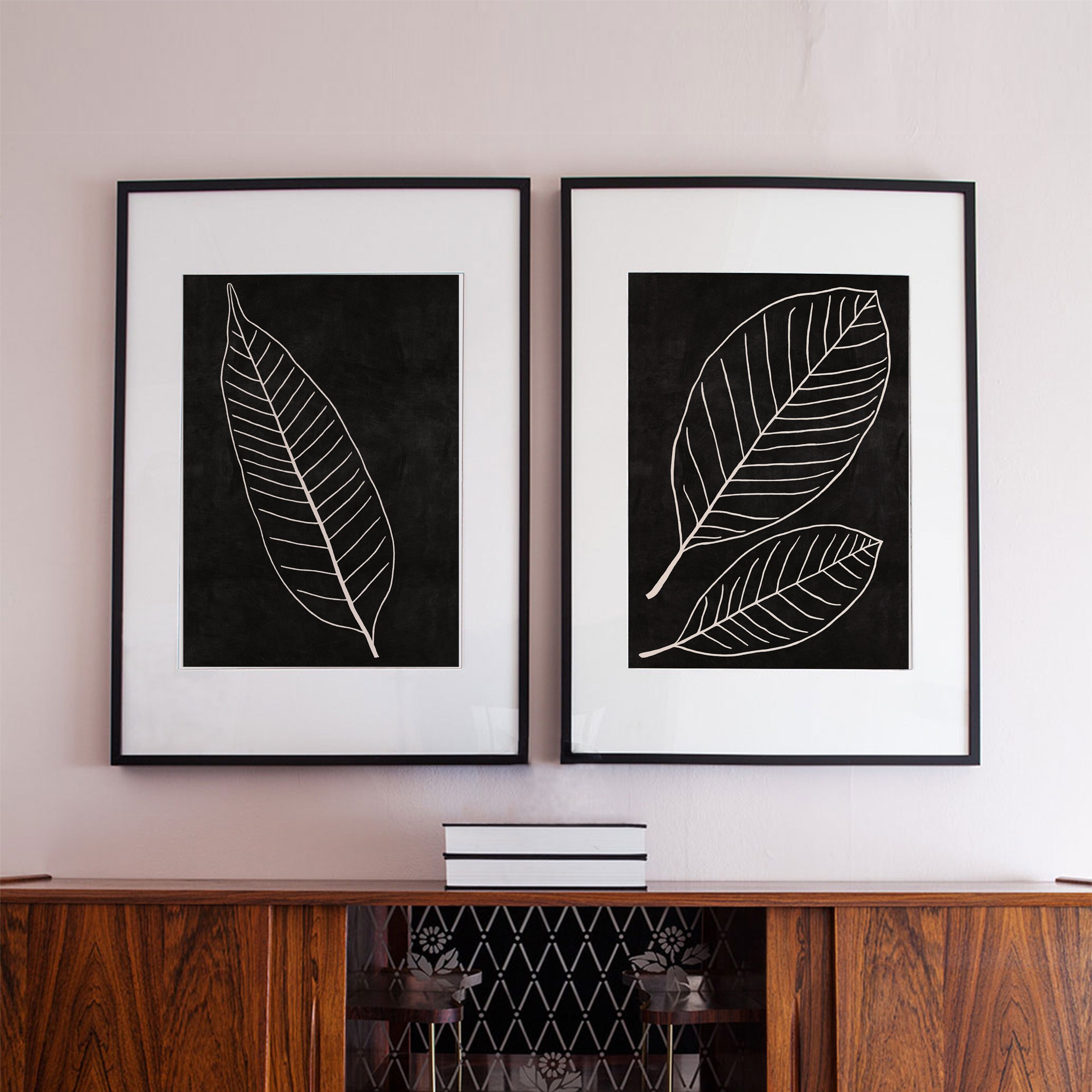 Botanical Print Set INSTANT DOWNLOAD Printable Art Print Set of 2 ...
