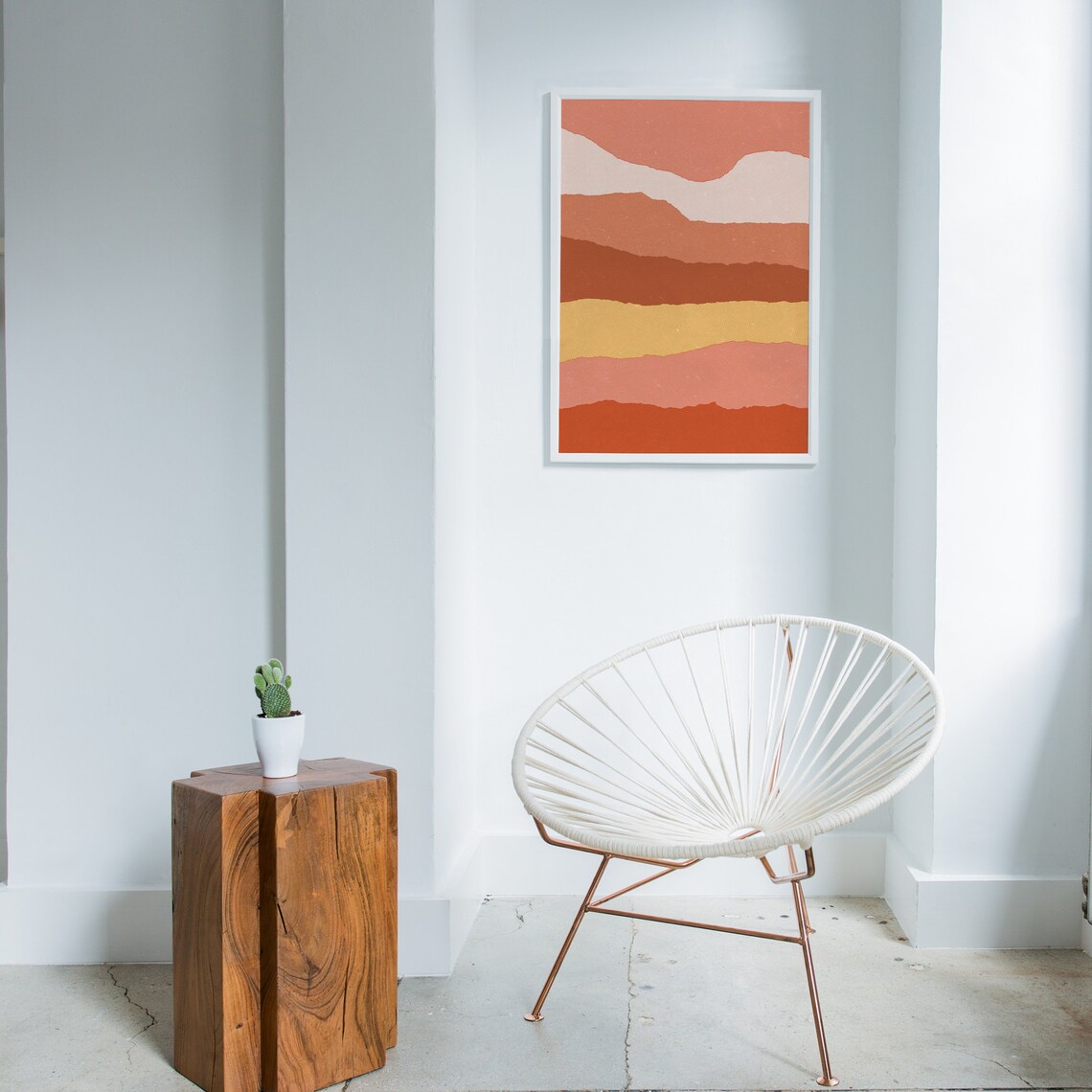 Rust Burnt Orange Wall Art Large Abstract PRINTABLE ART Etsy