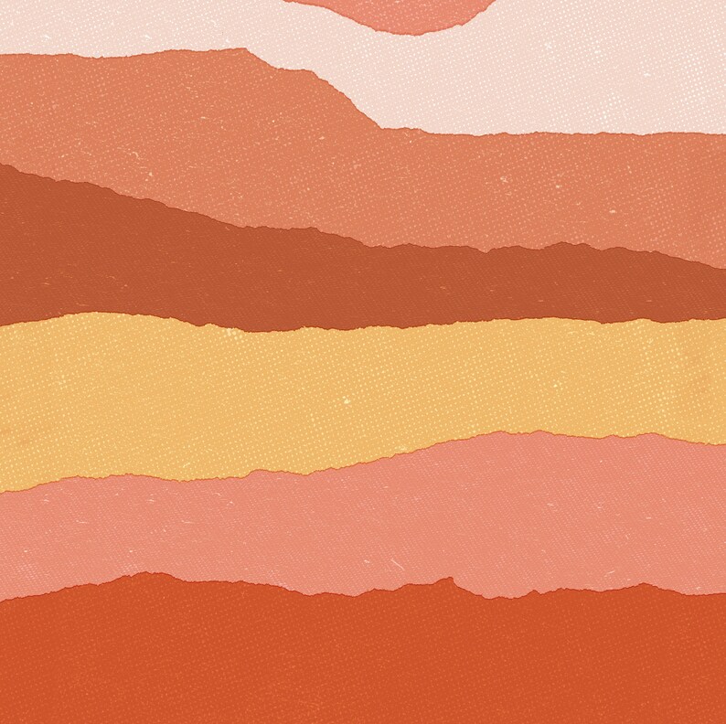 Rust Burnt Orange Wall Art Large Abstract PRINTABLE ART Etsy