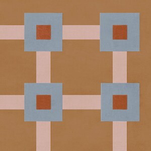 Digital herunterladbare Kunstdruck: braunes und blaues Wanddekor in neutralen Tönen, zeitgenössisches geometrisches Poster zum Selbstdrucken, 24x36 Bild 3