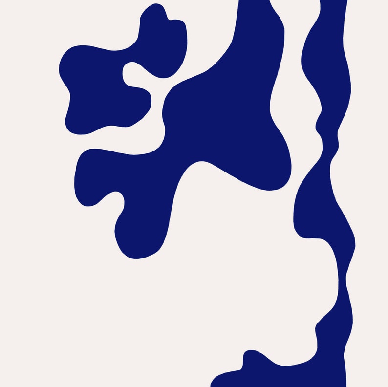 Digital Download Art Blue Wall Art Print Abstract Digital Etsy