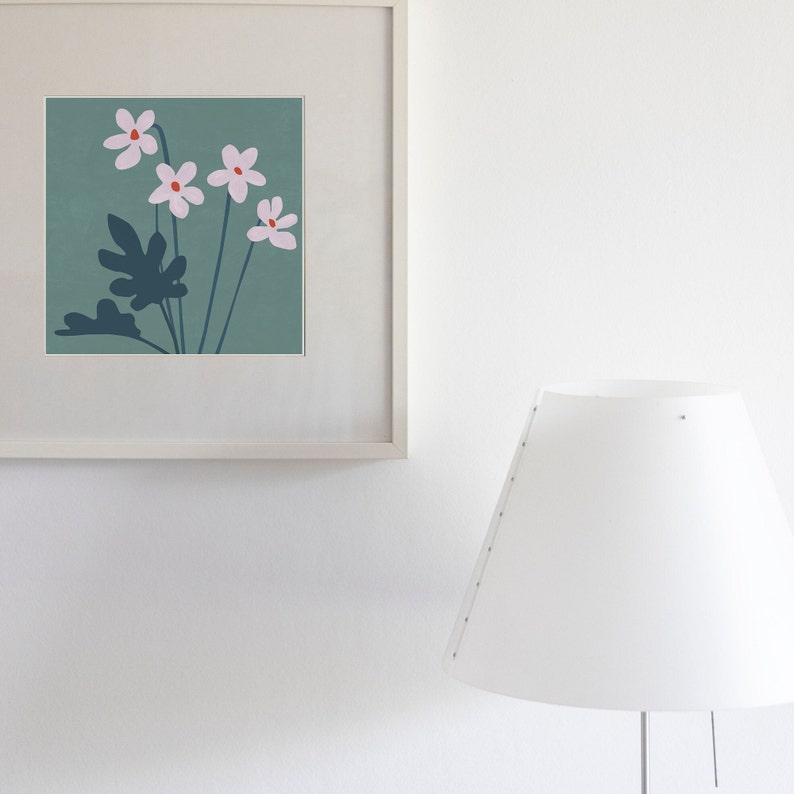 teal blue and pink, floral printable artwork. high quality digital download art print in square ratio.
spring flowers art, living room bedroom decor