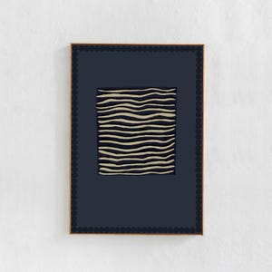 Digital Downloadable Art, Dark Blue Abstract Composition Wall Art Print, Minimal Eclectic, Contemporary Poster.Printable wall decor