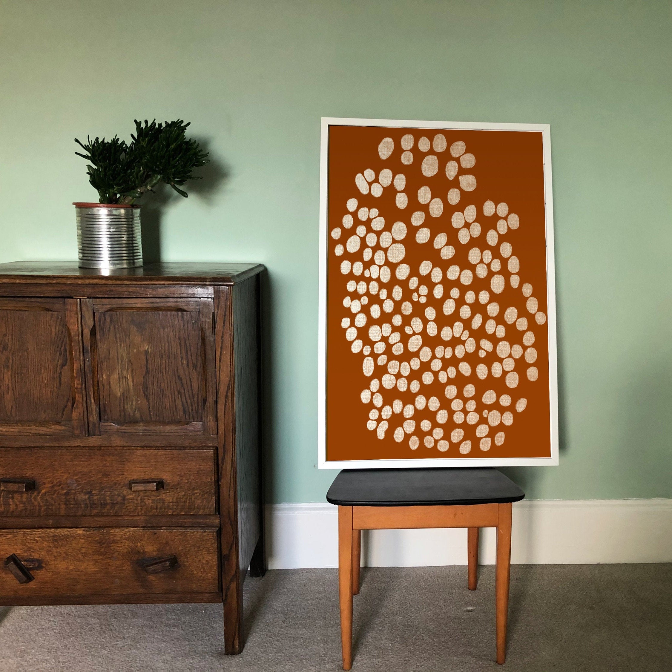 Burnt Orange Wall Art Printable Art downloadable Print Etsy