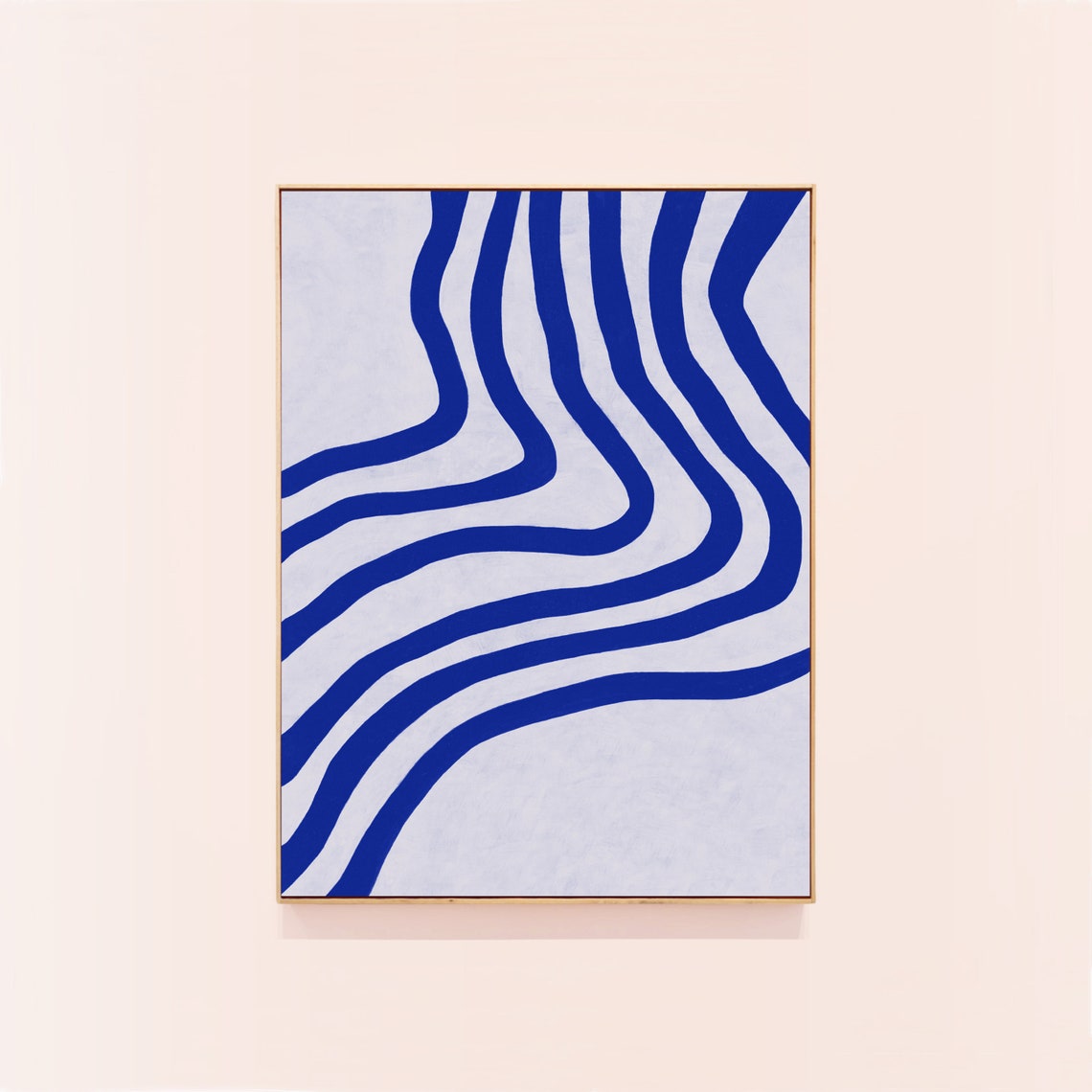 Large Wall Art Blue Abstract PRINTABLE ART Contemporary Art Etsy