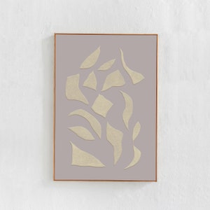 Abstract Downloadable Print: Neutral Printable Contemporary Art for living room decor. Beige Lilac Purple Extra Large wall art poster 30x45