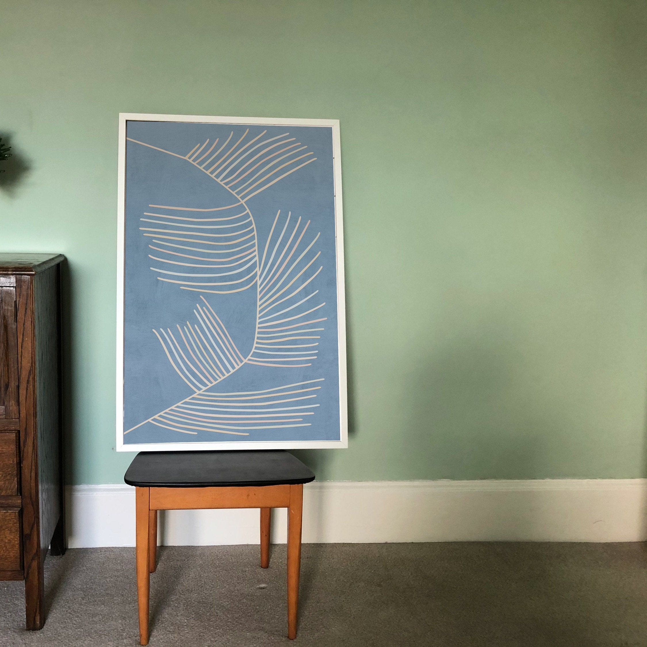 Digital Download Art Sky Blue Wall Art Print Abstract Digital Etsy