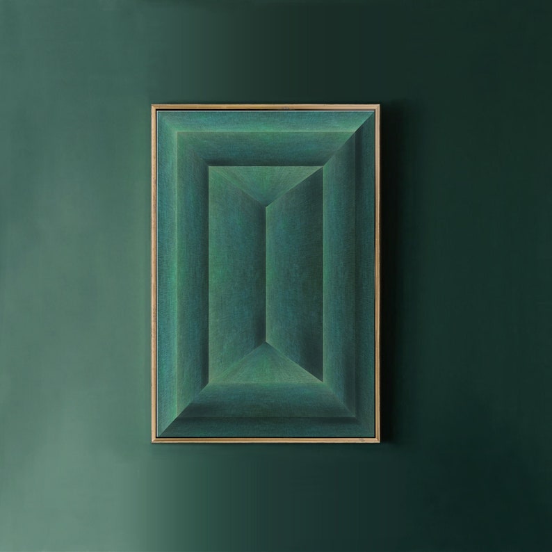 Emerald Green Wall Art Downloadable Print Green Abstract Etsy UK