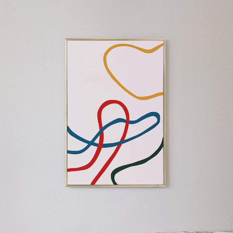 Large Printable Art Abstract Lines Art Modern Wall Decor Etsy