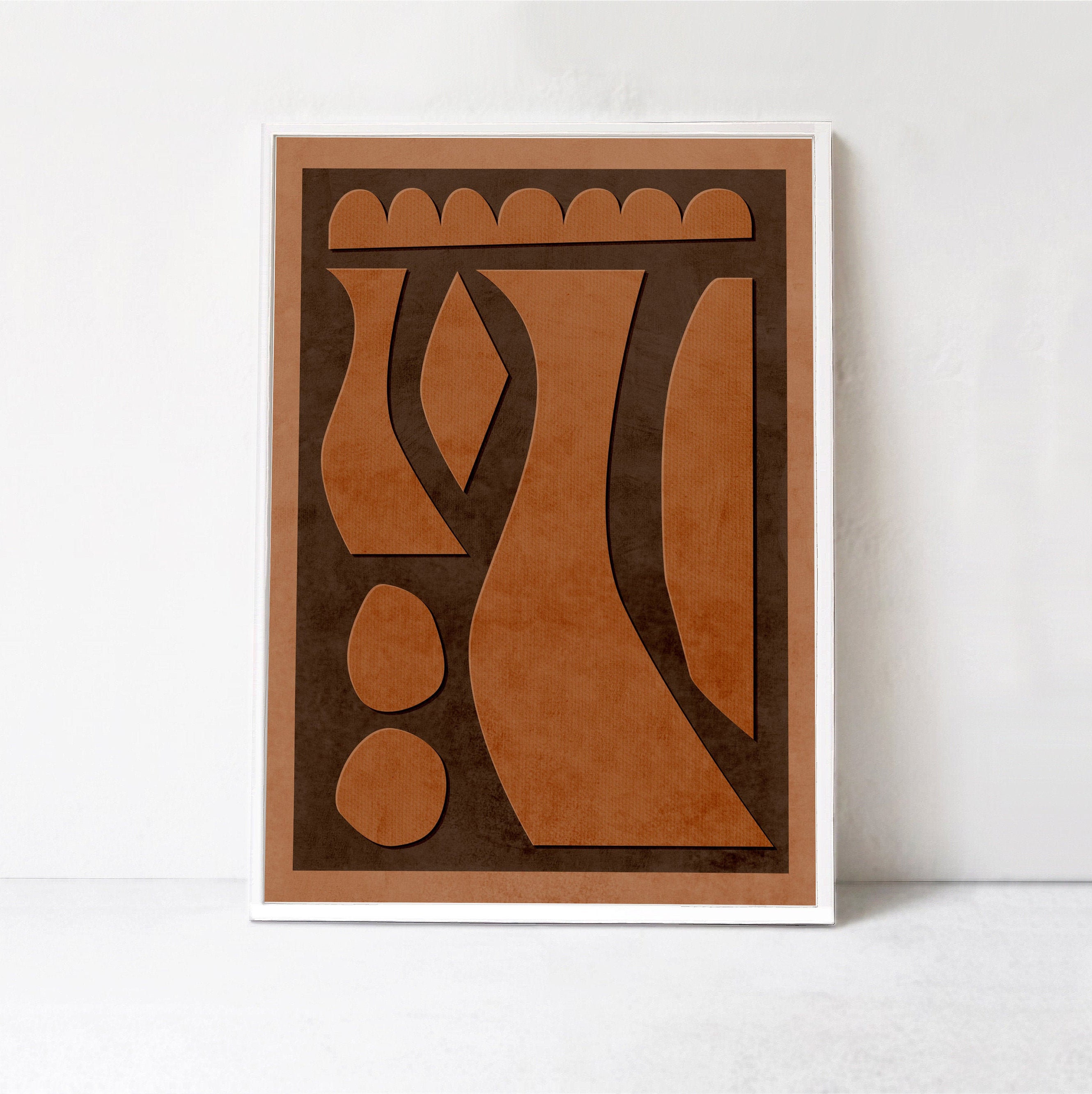 Earthy Wall Art Downloadable Print Abstract Printable Art in Etsy