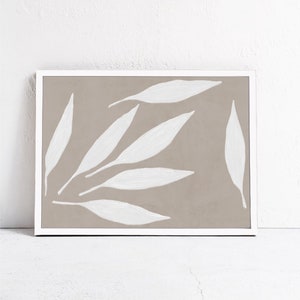 Scandi Home Decor: horizontal downloadable art print, Beige Abstract, contemporary printable art, neutral tones art for bedroom living room