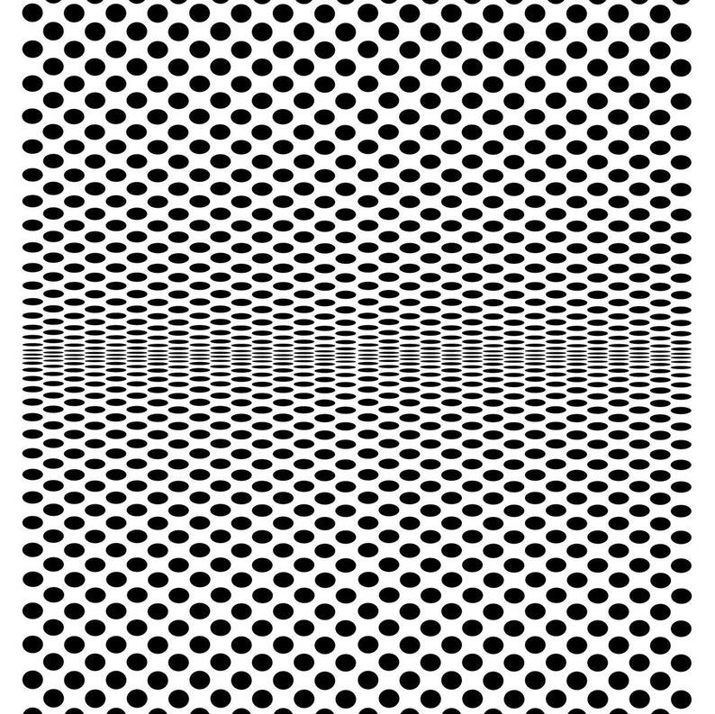 Optical Illusion Art: Black and White Print INSTANT DOWNLOAD | Etsy