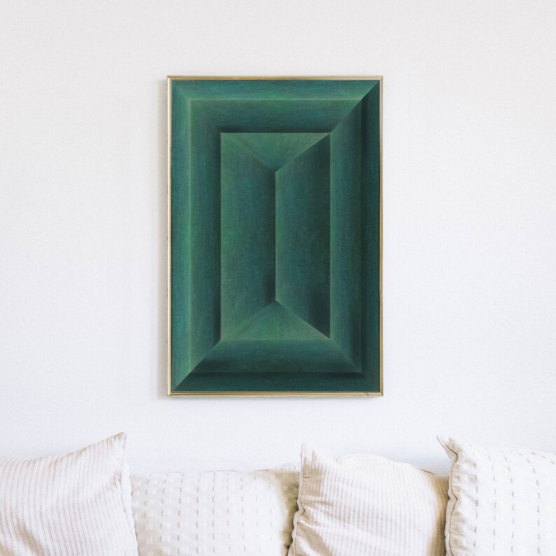 Emerald Green Wall Art Downloadable Print Green Abstract Etsy UK