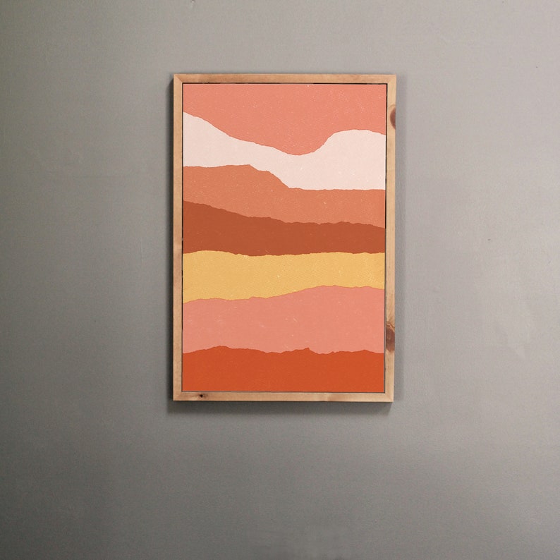 Rust Burnt Orange Wall Art Large Abstract PRINTABLE ART Etsy