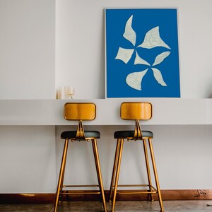 Abstract Shapes, Downloadable Art Print: Blue Printable Contemporary ...